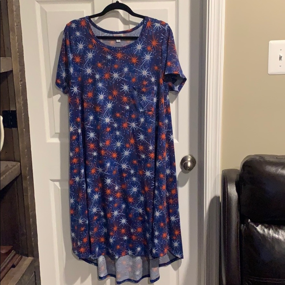 Fireworks dress from lularoe